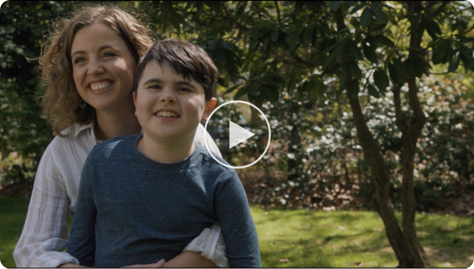 Thumbnail of Mason, a VILTEPSO patient, in a blue zip-up hoodie.